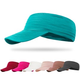 TAGVO Quick-Drying Sun Visor Cap for Men and Women, UV Protection, Easy Folding, Beach, Golf, Tennis Cap, Sun Hat with Elasity Brim, Outdoor Sun Visor Hats, Sports Cap for Tennis, Running, Golf