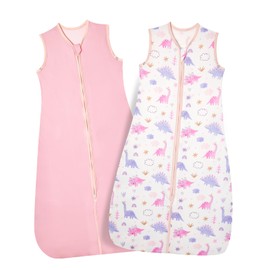 Lictin Baby Sleep Sack 18-36 Months Wearable Blanket for Babies, Adjustable Summer Baby Sleep Bag with 2-Way Zipper, TOG 0.5 Toddler Sleeping Sack 2 Pack, Soft Lightweight Baby Blanket