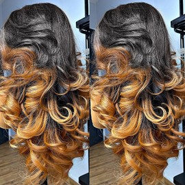 BAIICS 250 density 12A 360 Lace front wigs human hairOmbre 360 Lace Front Wigs Human Hair For Women Highlight Honey Lace Human Hair Wig Glueless Wig With Baby Hair Body Wave Lace Front Wigs