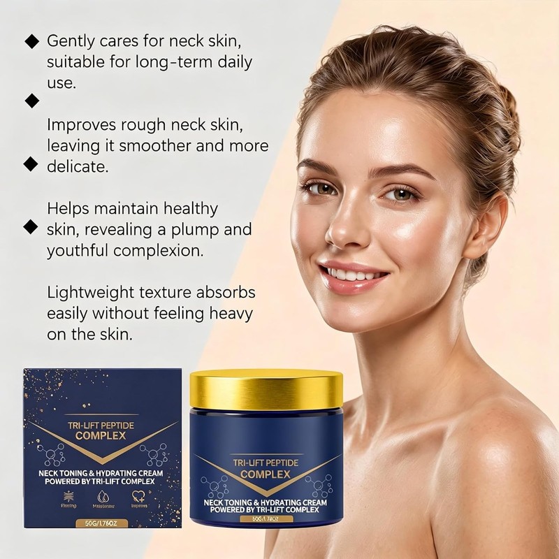 Tri-Lift Peptide Cream, Neck Firming & Anti Aging Moisturizer (2Pcs)