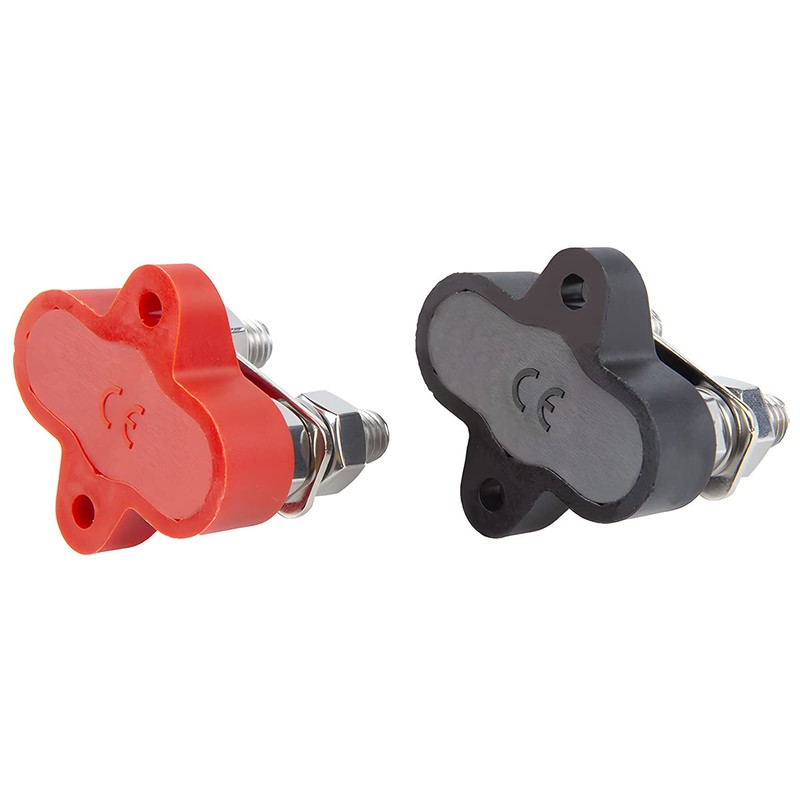 BELOMI 2PCS Battery Junction Block, 5/16" Insulated Power and Ground