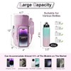 Water Bottle Holder with Strap, 4 Big Pockets with Compartment,