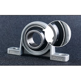 Anawakia Housing Bearing, Flange Bearing, Pillow Block Bearing, Axle Shaft Machine, Articulated Layer, Pillow Block Bearing Unit, Ball Bearing, Zinc Alloy (Inner Diameter 15 mm, 1 Piece)