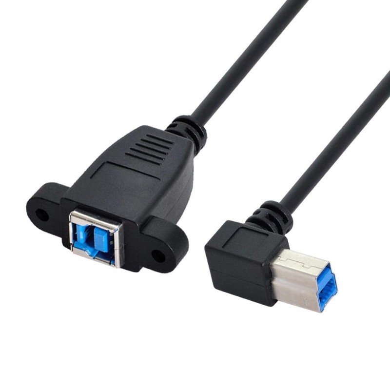 chenyang Printer Cable,USB 3.0 Type B Male to Female 90