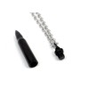 VersaKits Bullet Pendant Necklace for Men Black Stainless Steel Punk