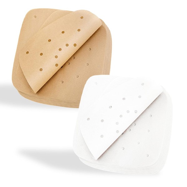 Pack of 200 Baking Paper Hot Air Fryer, Non-Stick Perforated