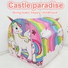 Kids Play Tent Automatically Open Foldable Into Carrying Bag Cartoon