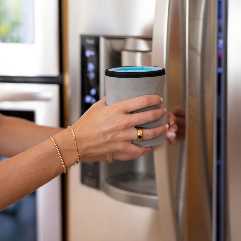 iCube Wrapsulator for 12oz. Regular Cans by CaddyO (Grey)