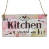 Second Ave Kitchen Seasoned With Love Wooden Hanging Rectangle Home