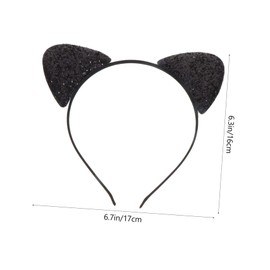 BESPORTBLE 1 Set Cat Ears Headband Eye Mask Set for Festival Costume Party Decorative Hair Hoop for Women for Cosplay Fun Celebrations Comfortable Design for Elegant Look