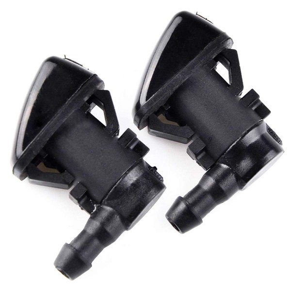 Cheriezing 55079049AA Front Windshield Washer Nozzles Wiper Spray Kit Single Hole Compatible for 2005-2016 Grand Cherokee 2005-2013 Chevy Malibu 2005-2010 Pontiac G6 2007-2010 Saturn Aura | set of 2