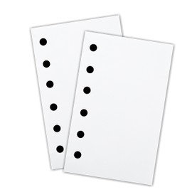 Unlined Paper Refill for 3x5 Binders, 100 Sheets