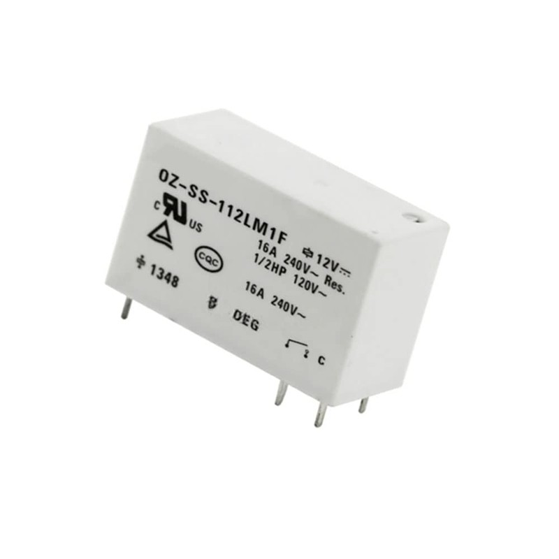 YEGAFE 2Pcs OZ-SS-112LM1F Power Relay OZ-SS112LM1 6-Pin 16A 12VDC Normally