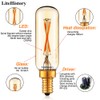 LiteHistory Dimmable T6 led Bulb 25W Candelabra led 2200K Amber