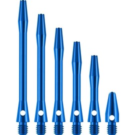 DESIGNA DARTS Metal Dart Shafts | 3 Sets of Anodised Aluminium Metal Stems, Micro, Blue, 12.5mm
