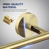 KIBI Circular Double Toilet Paper Holder for Bathroom, Solid Brass