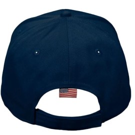 Power Creations Chinga Tu MAGA Hat - Embroidered Navy Blue Adjustable Hat with USA Flag Brim