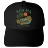 KOH Ma Thailand Keepsakes Black Unisex Mesh Back Trucker Hat