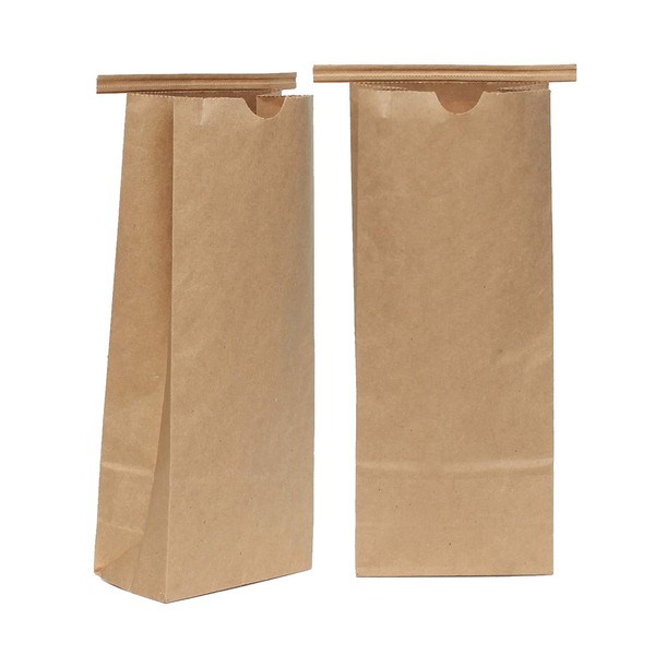 AwePackage 1 lbs(16 oz) Compostable Kraft Paper Tin Tie Bag