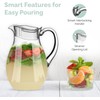 MosJos Acrylic Pitcher (72 oz), Clear Plastic, Water Pitcher with