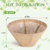 Hahafelt 4 Pack 14 Inch Round Burlap Liners with Drainage
