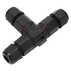2 Pcs Tee Wire Connectors IP68 Waterproof 2 Pin 3