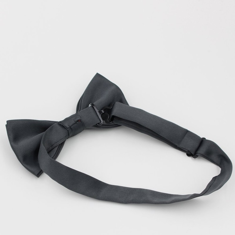 NECOTIA Men's Bow Tie, Stylish, Single Bowtie, Black, Plain, Wedding,