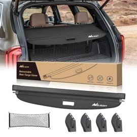 Nilight Trunk Cargo Cover for Honda HRV 2023 2024, Retractable Security Shade Rear Cargo Cover, with Trunk Storage Net