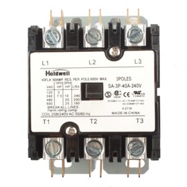 Holdwell SA-3P-40A-240V 3 Pole 40 Amp 240V Coil Definite Purpose Air Conditioner Contactor