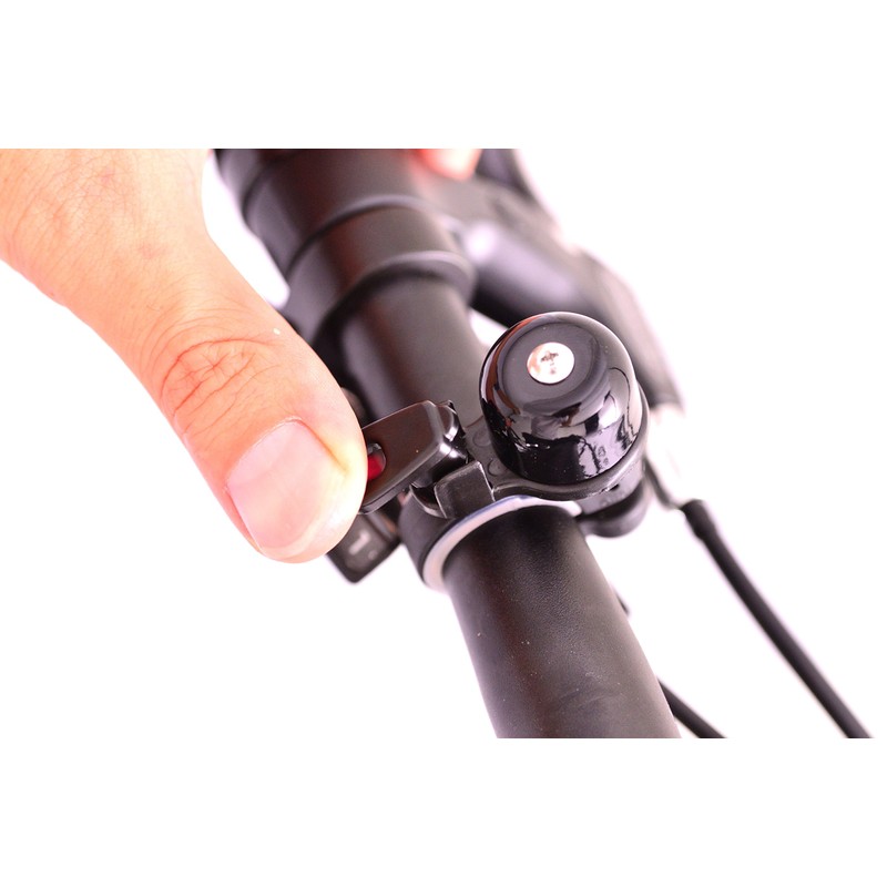 Ogi Industry 22.2-25.4 Bicycle Bell Kodamabel Brass, Black, Made in
