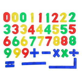 Simba 104591457 - Art & Fun Magnetzahlen, Magnetzeichen, 37 Teile, 3, 2cm, ab 3 Jahren, Klein