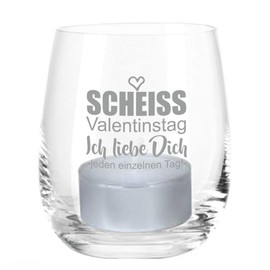 Lantern Scheiss Valentine's Day - Ich Liebe Dich jeden EinzelTag! - Gift Idea for Couples / Lovers - Romantic / Original Gifts - Valentine's Day