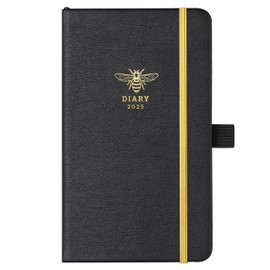 Pocket Diary 2025 - A6 Diary Week to View, Diary 2025 from January 2025 to December 2025, 6.3 x 3.8 Inches, Beautiful Cover with Pen Holder, Inner Pocket, Notes Pages