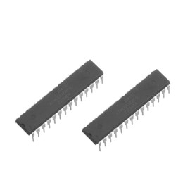 Bridgold 2pcs ATMEGA328P-PU 8-bit Microcontroller,4/8/16/32K Bytes in-System Programmable Flash,DIP-28.