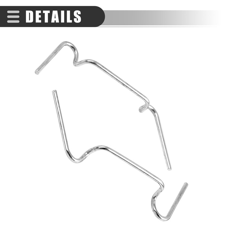 Motoforti Universal Motorcycle Fastener Spring Clip, Headlight Spring Clips, Square,