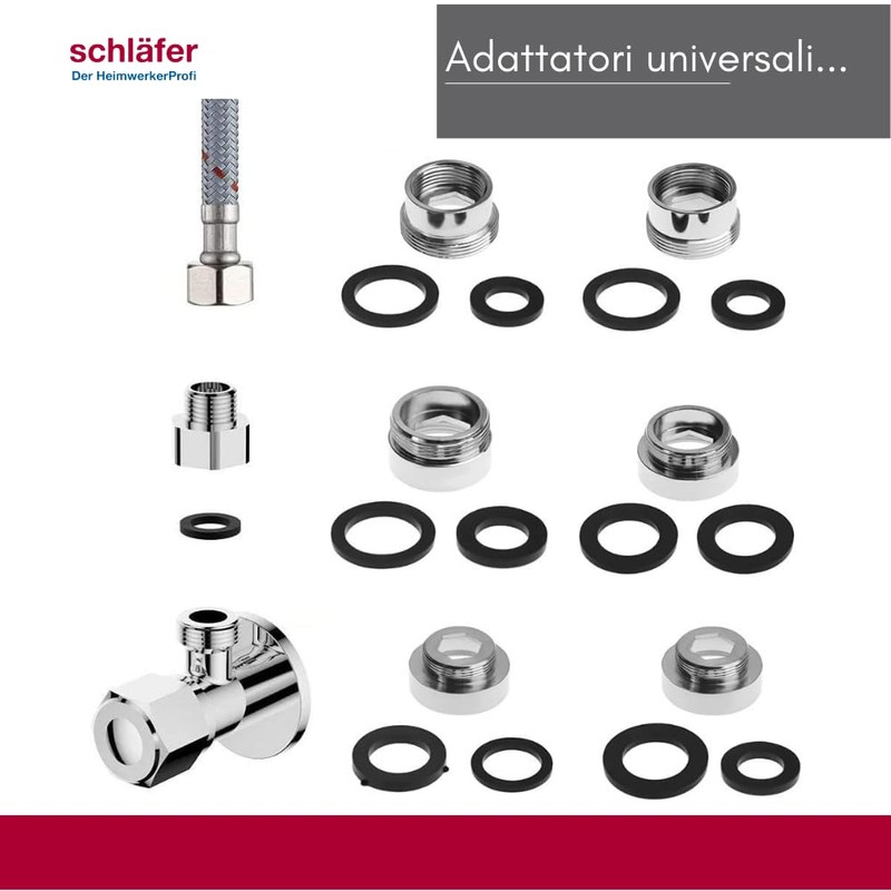 Schläfer 632513 | Pack of 3 M24 x 1 Outer/M22