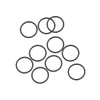sourcing map Fluororubber O-Ring Seal Black 10 mm x 12