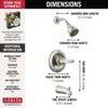 Delta Foundations 13 Series 2-Spray Bathtub and Shower Faucet Set,