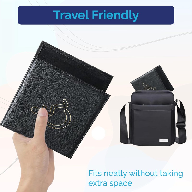 Ketayle Disabled Badge Holder Wallet | PU Soft Leather Badge