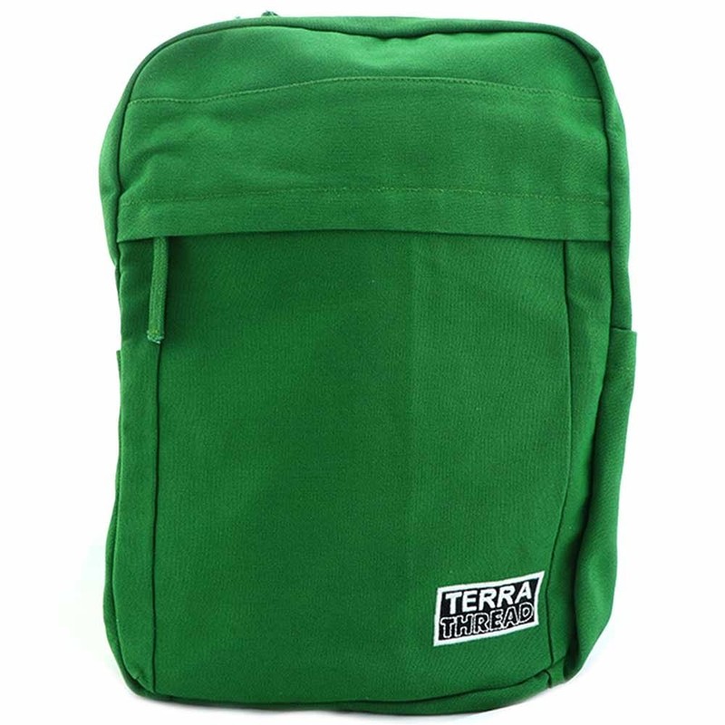 Terra Thread Organic Cotton Earth Backpack, Olive Green