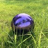 Premium Stainless Steel Gazing Globe Mirror Ball - Brilliant Purple