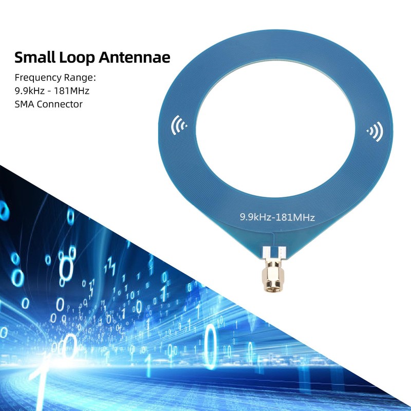 Loop Antenna 9.9kHz-181 MHz SMA Port Antenna for Outdoor Camping