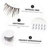 Baluue 2sets Individual Lashes Thick Handmade Natural Comfortable Easy to