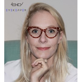 Eyekepper Small Reading Glasses for Women Cat-eye Style Ladies Readers - Tortoise +1.50