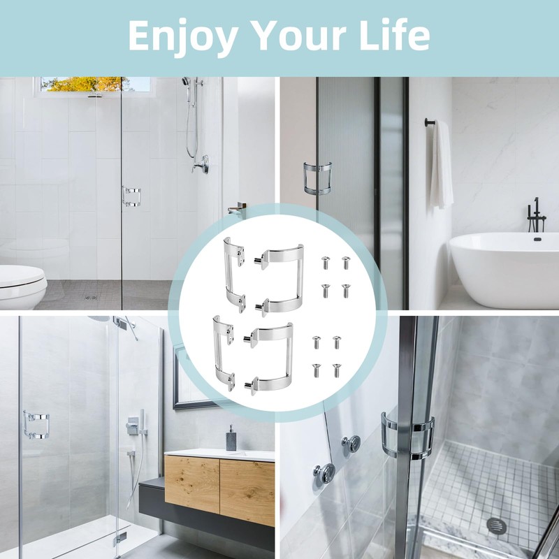 Apopip Shower Door Handle Replacement Set M 6158 2-Pack