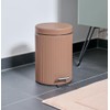 Zeller 18963 Cosmetic Bin 3 Litres Metal / Plastic Mocha