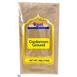 Rani Cardamom (Elachi) Ground, Powder Indian Spice 1.4oz (40g) ~ All Natural | No Color Added | Gluten Friendly | Vegan | NON-GMO | No Salt or Fillers