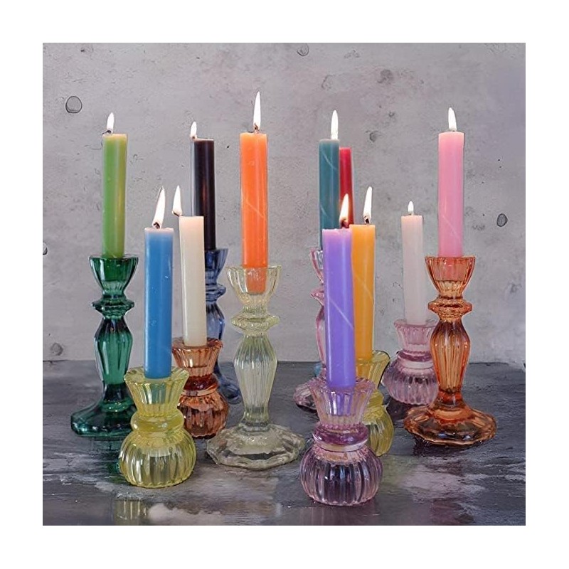 Candlestock Hippie Drippy Drip Candles - Pack of 6 Dripping