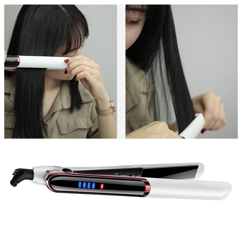 Hair Straightener Curler 4 Temperature Gears Negative Ion Hair Straightening