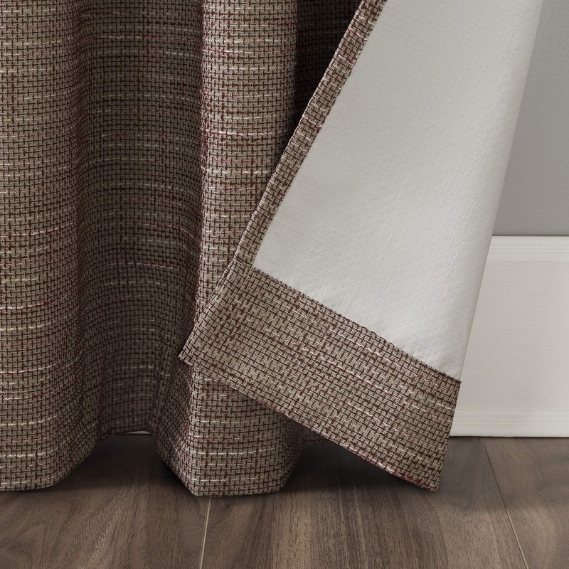 Sun Zero Brooks Burlap Weave Thermal Extreme 100% Blackout Grommet